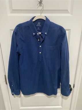 Jack Threads Men's Deep Blue Long-Sleeve Button-Down Shirt